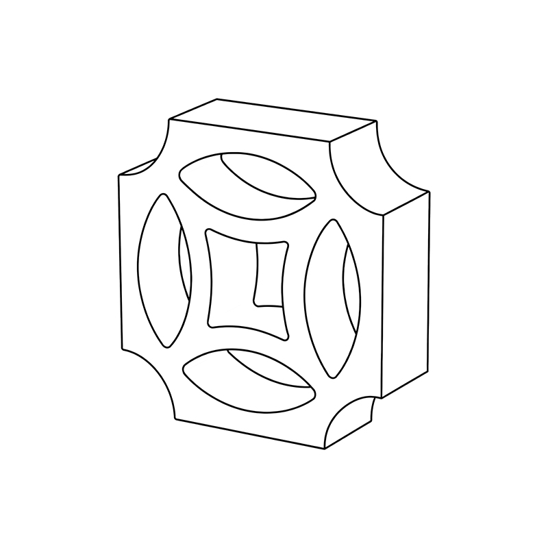 Star Breeze Block line draw