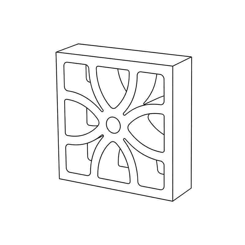 Four Patel Breeze Block line draw