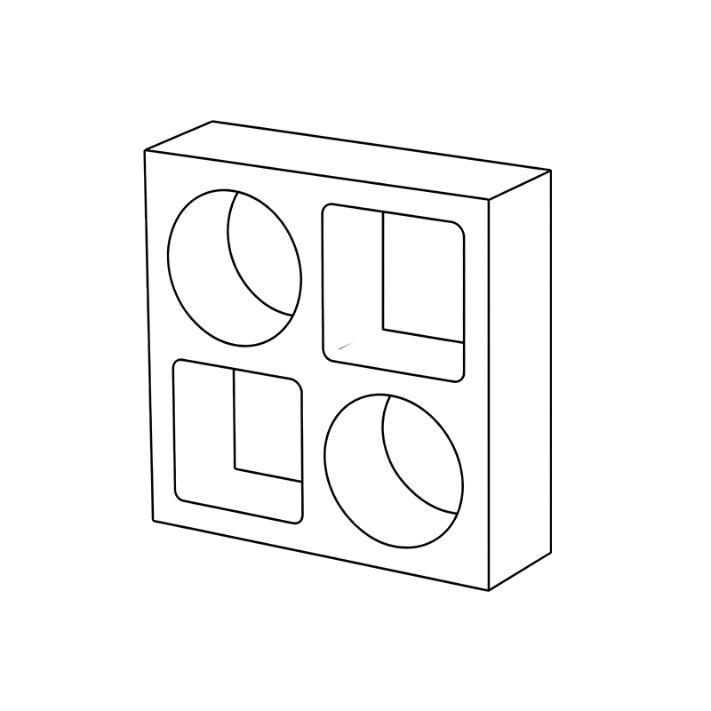 Cubic Breeze Block line draw